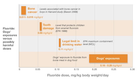 Fluoride exposure from dog food exceeds safe levels